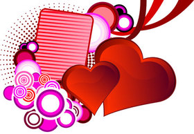 Backgrounds - Love and St. Valentines Background Vector 