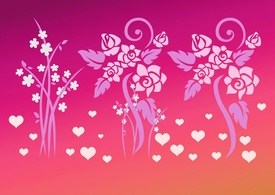 Nature - Love Flowers Vectors 