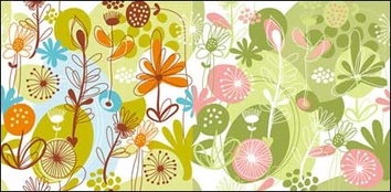 Flowers & Trees - Lovely flowers and plant vector 