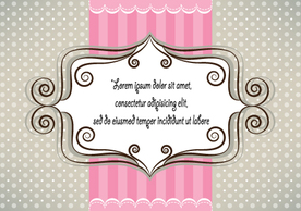 Backgrounds - Lovely pink and gray card design 