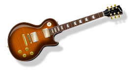 Music - LP Guitar with flametopfinish 