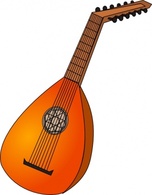 Music - Lute clip art 