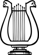 Lyre Instrument clip art Preview