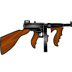 Objects - Machine Gun Free Vector 