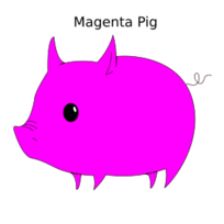 Magenta Pig