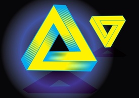 Abstract - Magic Triangle Vector 