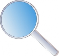 Objects - Magnifying Glass clip art 