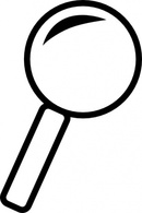 Objects - Magnifying Glass clip art 