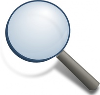 Objects - Magnifying Glass clip art 