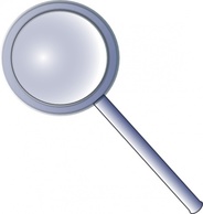 Objects - Magnifying Glass clip art 