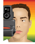 Man Behind The Camera Vector