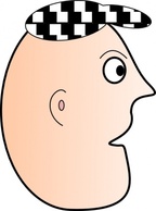 Objects - Man Head clip art 