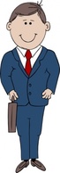 Human - Man In Suit clip art 