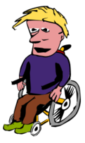 Man in wheelchair