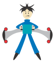 Human - Man with jet pack 