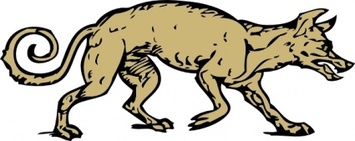 Mangy Dog clip art