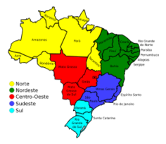 Map of Brazil, v3