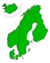 Map of Scandinavia 