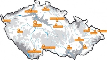 Maps - Map Of The Czech Republic clip art 