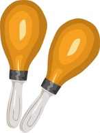 Maracas Rumba Shakers clip art Preview