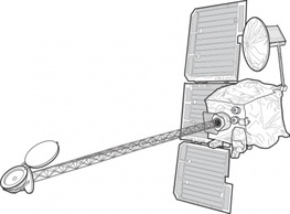 Transportation - Mars Orbiter clip art 