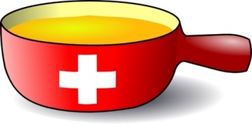 Martouf Swiss Caquelon Fondue clip art