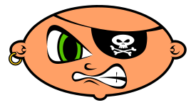 Human - Mean Pirate Kid 