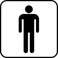 Mens Room clip art