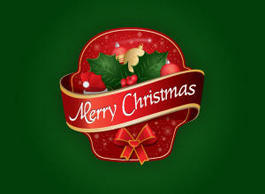 Holiday & Seasonal - Merry Christmas Label logo 