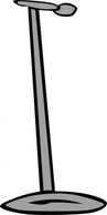 Cartoon - Microphone Stand clip art 