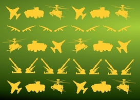 Icons - Military Icons Pattern 