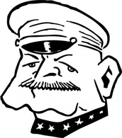 Military Man clip art