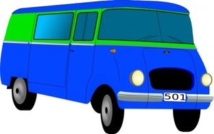 Mini Bus clip art