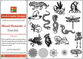 Mixed Elements Free Vector Pack-1 Preview