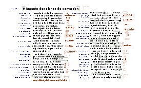 Mémento des signes de correction