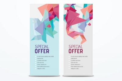 Modern Promo Banners Vector Preview