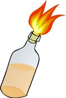 Objects - Molotov Cocktail clip art 