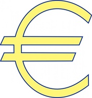 Signs & Symbols - Monetary Euro Symbol clip art 