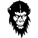 Monkey Face Free Vector 