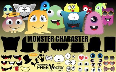 Cartoon - Monsters Character 