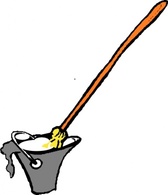 Mop And Bucket clip art Preview