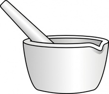 Mortar With Pestle clip art Preview