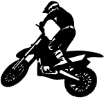 Motobiker Vector Image 