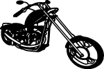 Motorbike Long Forks Vector 