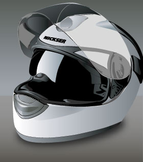 Transportation - Motorcycle Helmet Vector 