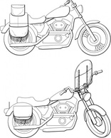 Motorcycle Windshield clip art 