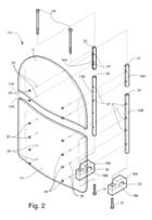 Motorcycle Windshield Exploded View 