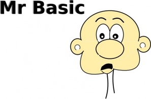 Mr Basic clip art 