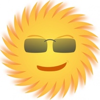 Holiday & Seasonal - Mr Sun clip art 