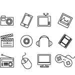 Multimedia Vector Icons 